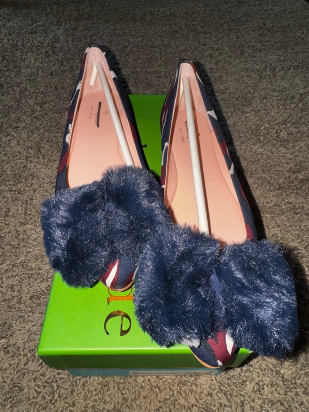 Kate Spade Elen Multi Navy Flats size 7 - Picture 2 of 8